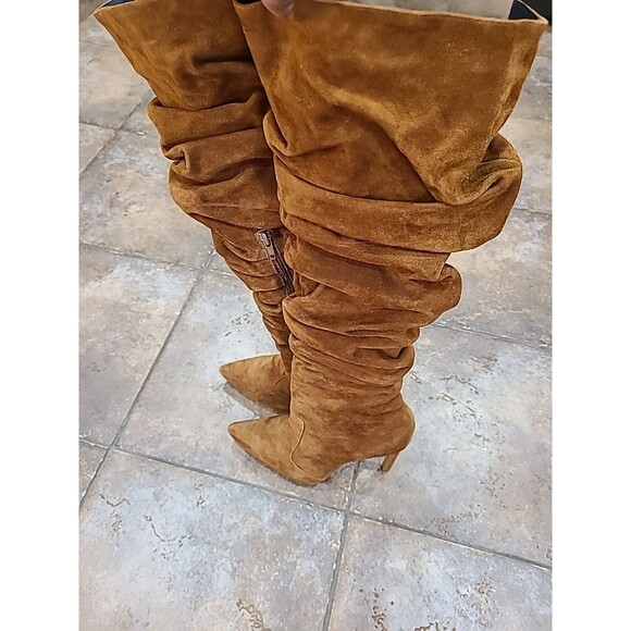 Free People x Jeffrey Campbell ibiza over the kneee Felicity Slouch Boots 9 - Picture 7 of 13